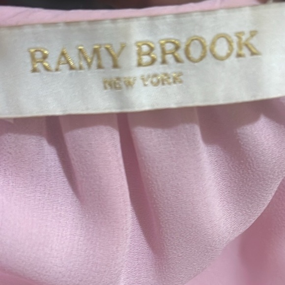 RAMY BROOK Lola Ruffle Mini Dress in pale lavender M - Picture 8 of 10